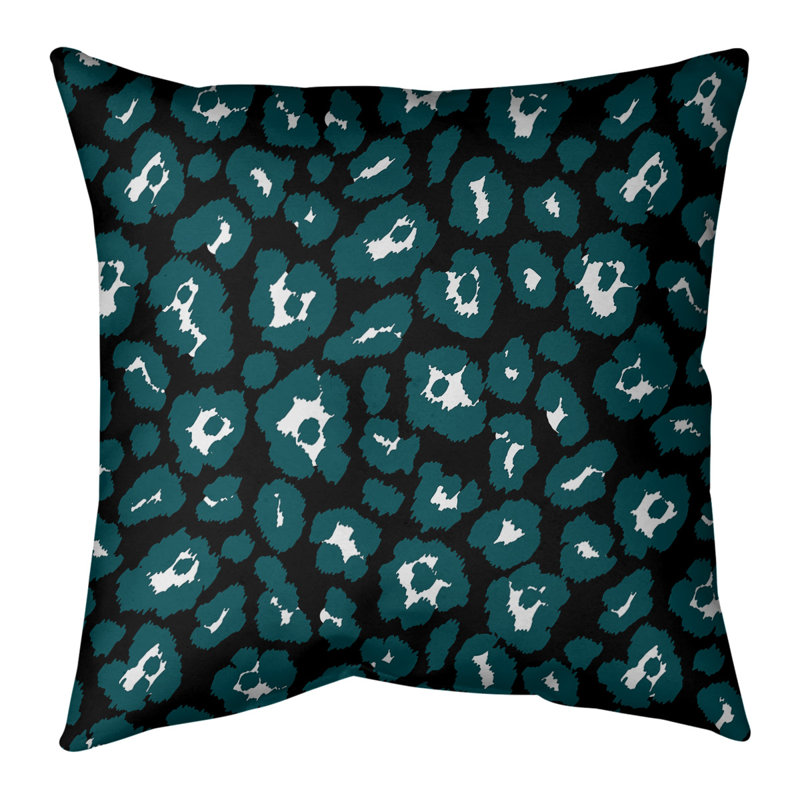 Housse de coussin carrée, Noir, 14 po x 14 po, Polyester sergé
