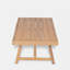 Table basse de patio rectangulaire en bois d'acacia, teck