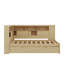 Lit de jour en bois polyvalent avec étagères de chargement USB et gigogne extensible-1733305431