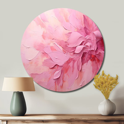 Lugenia - Floral Round Metal Wall Art