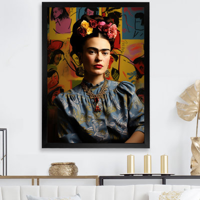 Portrait de femme mexicaine II - art mural mexicain