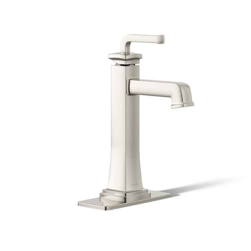 Riff Tall Single-Handle Bathroom Sink Faucet, Vibrant Polished Nickel, 1 GPM