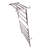 24" x 27 " Angle Steel Wall Mounted Electric Towel Warmer With Heated Shelf -  Chrome, Hardwired-27013840