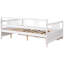 Lit de jour double blanc avec deux tiroirs - construction, gain de place, décoration multifonctionnelle, tiroirs de taille de lit facile à assembler, attribut solide, appartenances, processus d'assemblage simple-583004058