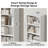 79" Bookcase with 2 Adjustable Shelves, 6-tier Bookshelf-1005725392