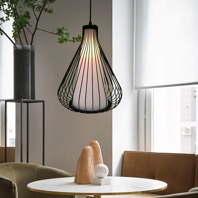Iron Birdcage Pendant Light With Adjustable Height
