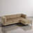 4 - Piece Upholstered Camel Tufted Corduroy Modular Sectional with Pillow Back and Removable Flip-Tray Top Storage Ottoman-1624904041