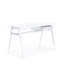Birl Glass Top Metal Base Writing Desk-1878219542
