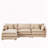 3-Seater Comfy Cloud Couches with Movable Ottoman-1405754214
