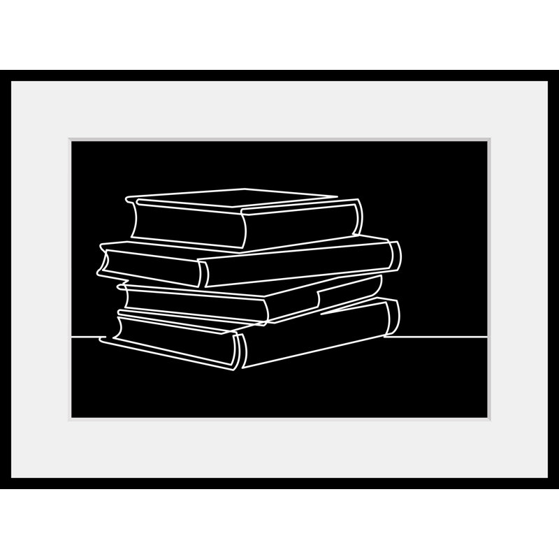 Books - Single Picture Frame Print