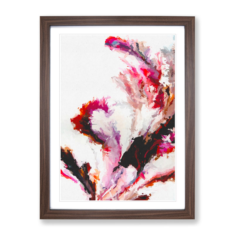 Challenge Of The Elements - Painting, 48cm H x 36cm W, Walnut Framed, White