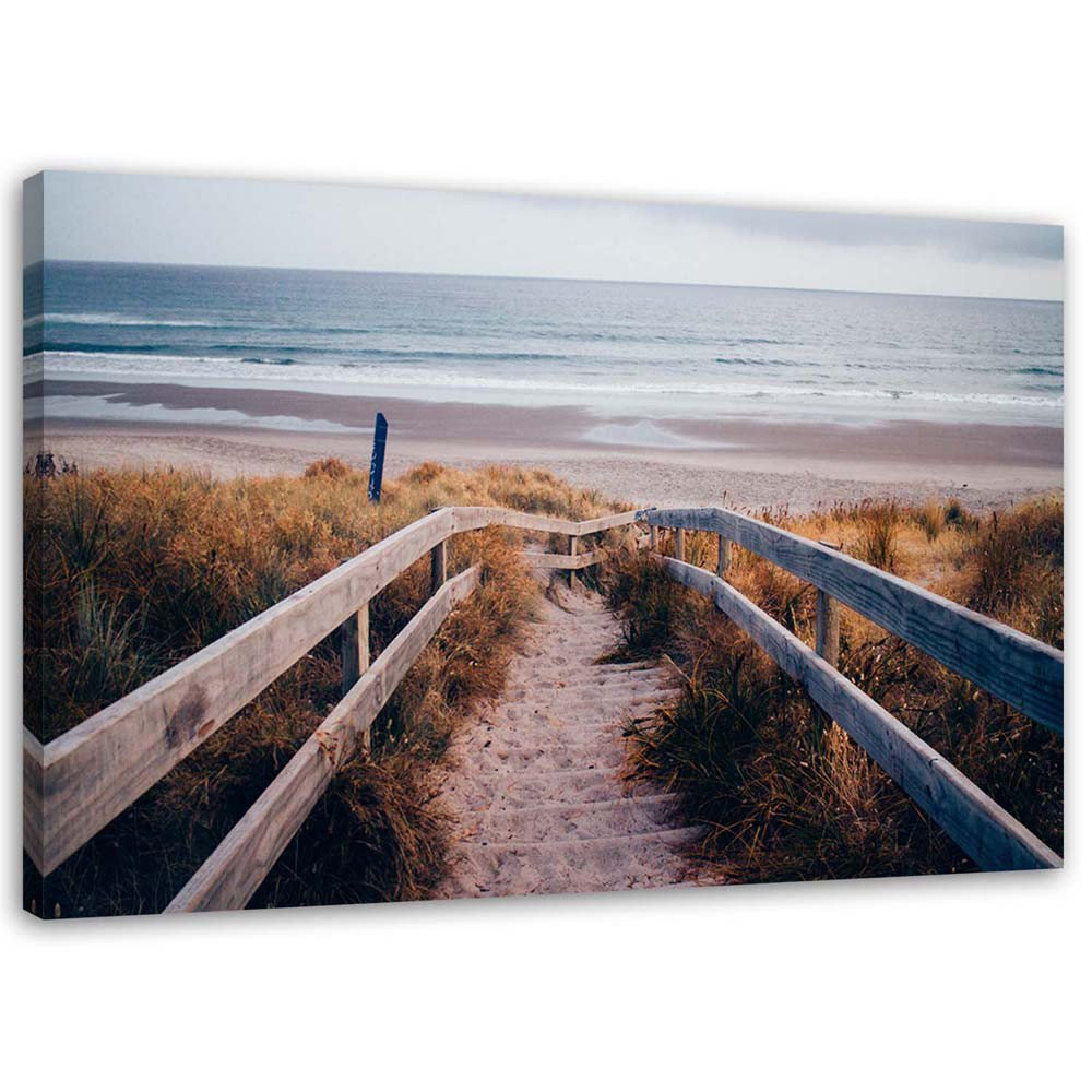 Leinwandbild Way To The Beach Dunes Sea