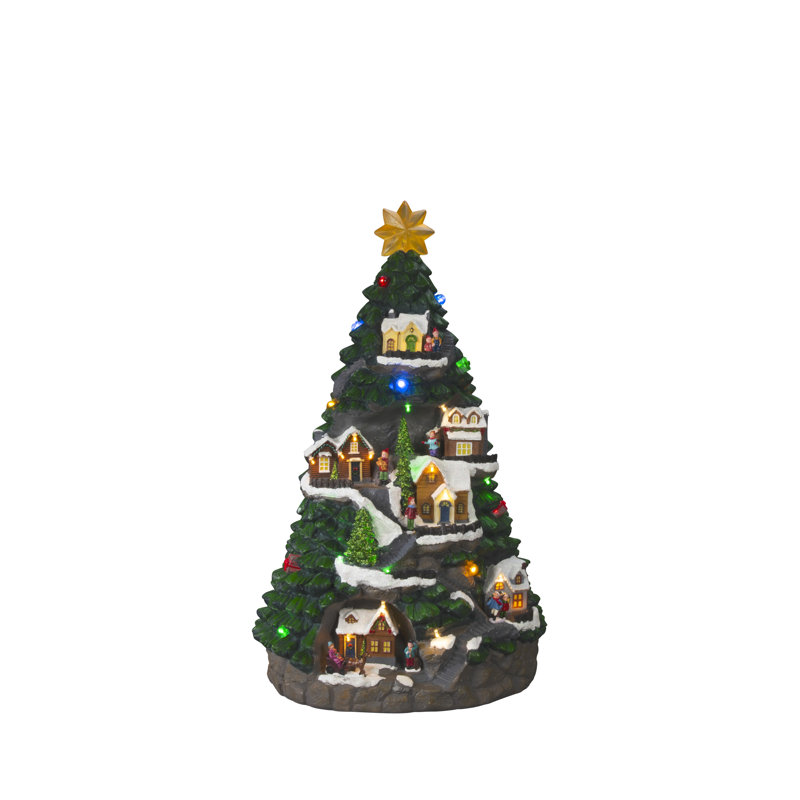 Festive Multi-Coloured LED Christmas Tree Decoration with Timer - Battery Operated