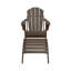 Chaise Adirondack pliante en plastique avec repose-pieds Vinnie-588853631