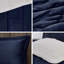 Édredon en duvet synthétique - double / grand, bleu marine + confortable, 2 taies décoratives et 1 coussin décoratif