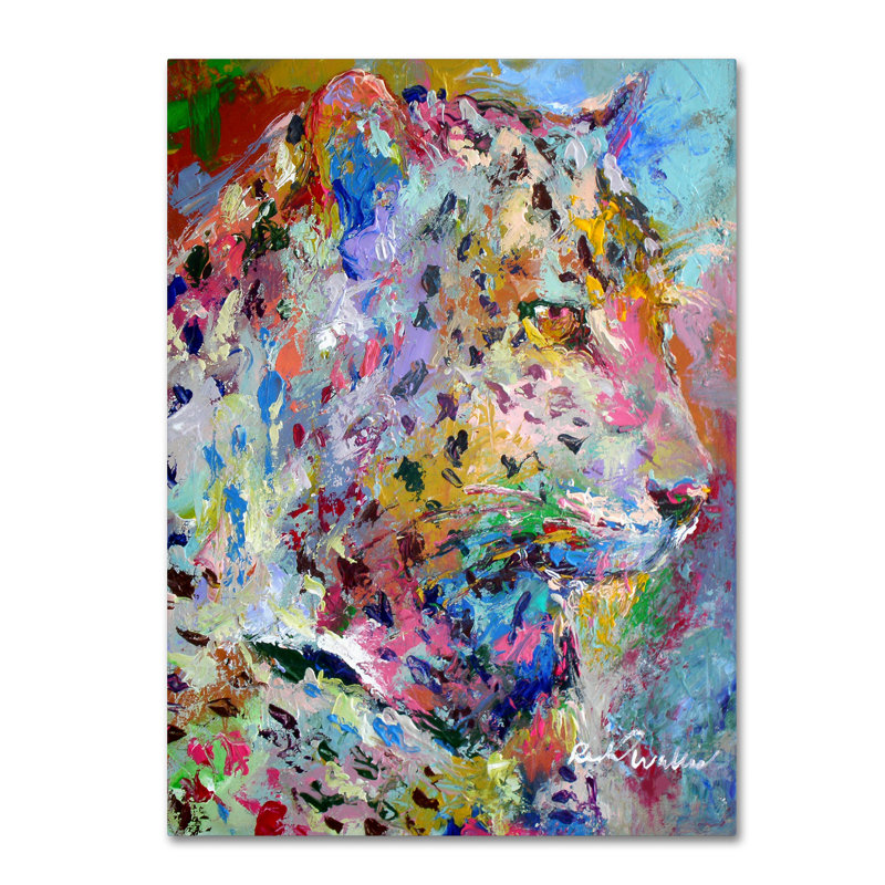 « art leo », reproduction sur toile tendue, H 47 po x l 35 po