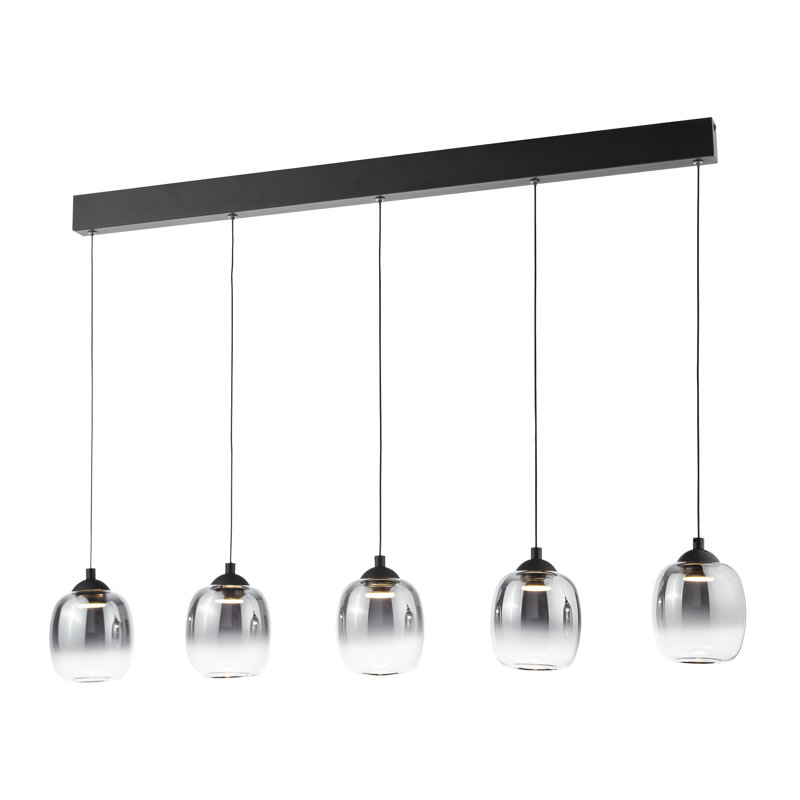 5 - Light Matt Black LED Pendant