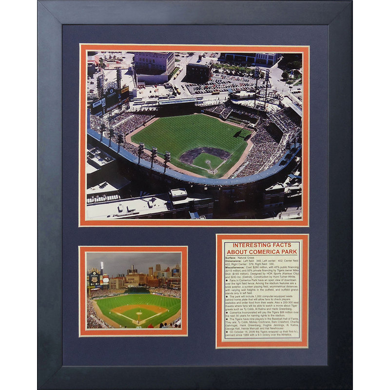 Souvenirs encadrée de détroit tigers-dierica park