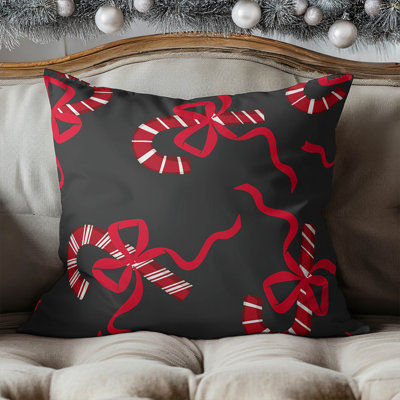 Coussin décoratif Candycanes & Bows