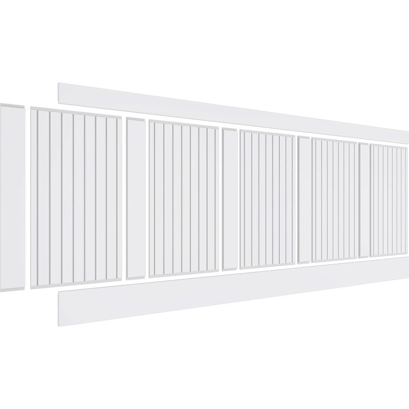 Ensemble de lambris en PVC, H 36 po x l 94,5 po x P 0,625 po