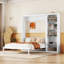 Lit escamotable double pleine grandeur avec tablettes-1173683183