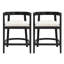 Tabouret de comptoir en bois d'hévéa Gurseese-884158201-875389646