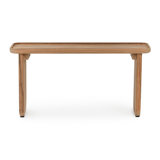Hudson 31" Teak Wood Outdoor Coffee Table In Natural Tone