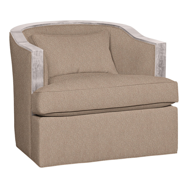 Fauteuil d'appoint pivotant Thom Filicia, Navada champignon, Gris colombe