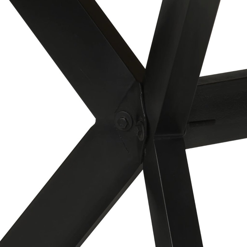 Table de salle à manger, H 29,5 po x L 55,12 po x l 27,56 po, Bois récupéré