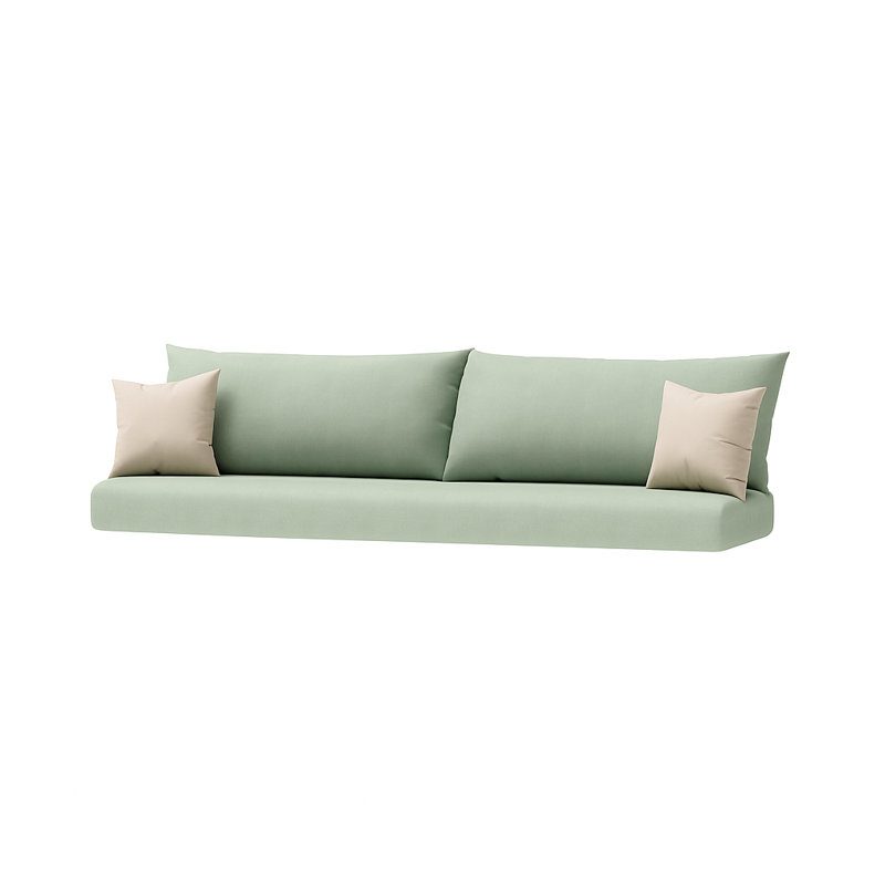 Outdoor Sunbrella Sofa Cushion Cover, Canvas Oasis, 25'" W x 5" D