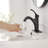 Single-Hole Single-handle Bathroom Faucet with Drain Assembly-92892589