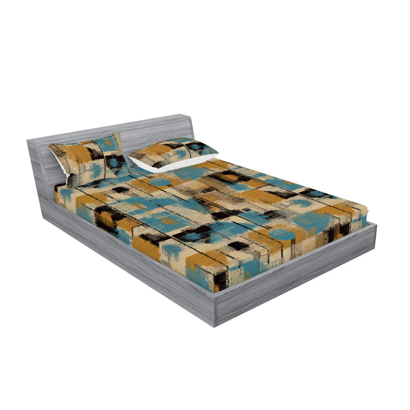 Drap-housse Ambesonne, Ensemble de draps très grand californien avec 2 t