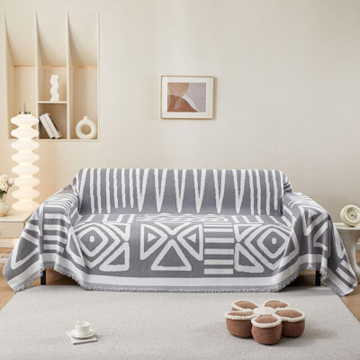 Chenille Box Cushion Sofa Slipcover
