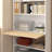 Modern Ladder-Style Bookshelf With Drop-Down Desk And Adjustable Shelves – Multi-Functional Study Space With Hidden Storage