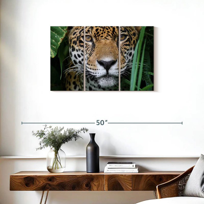 Amazon Jungle Jaguar, 20" H x 33" W