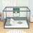 Wooden Canopy Floor Bed With Fence-1985284435-1985284432