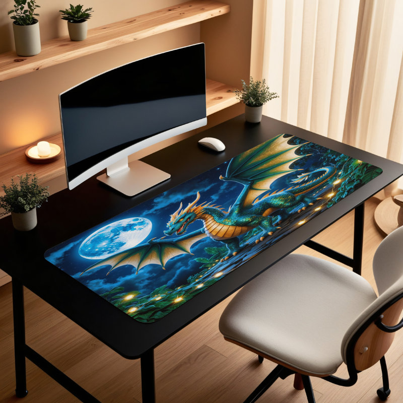 Polyester Desk Pad, 31.5x15.5