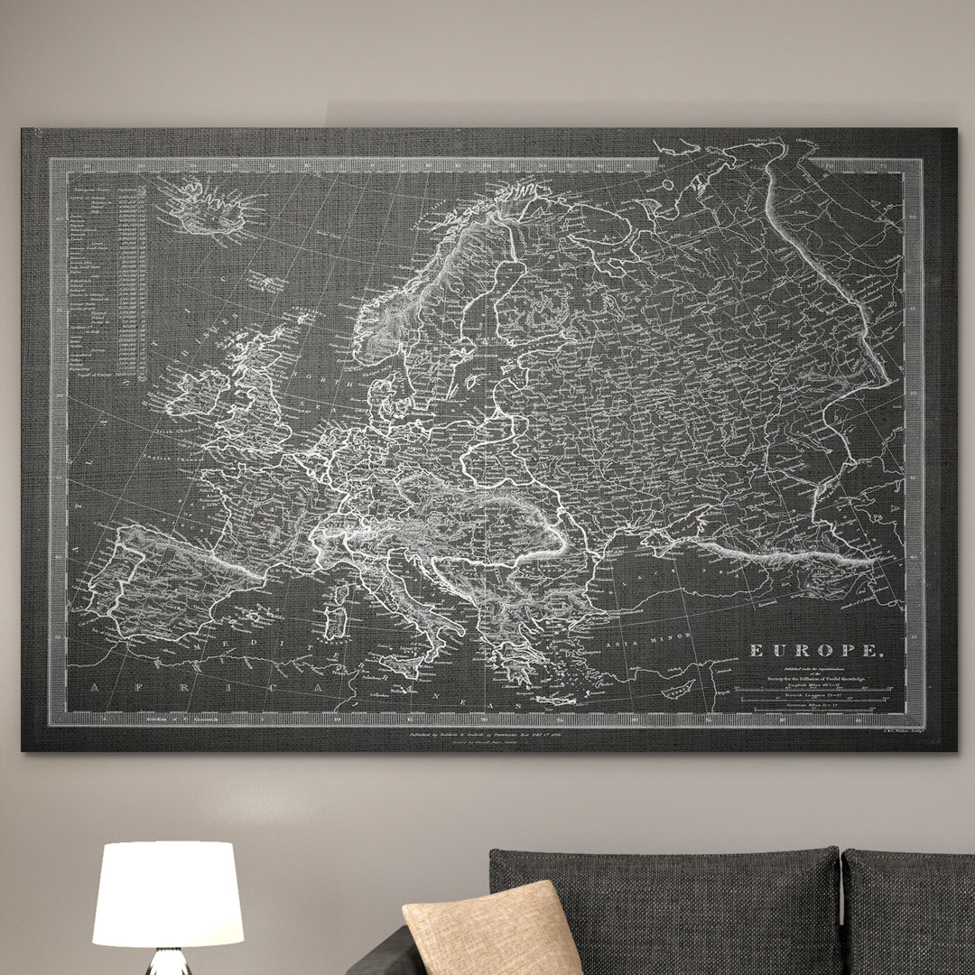 " Vintage Map Europe " Wexford Home