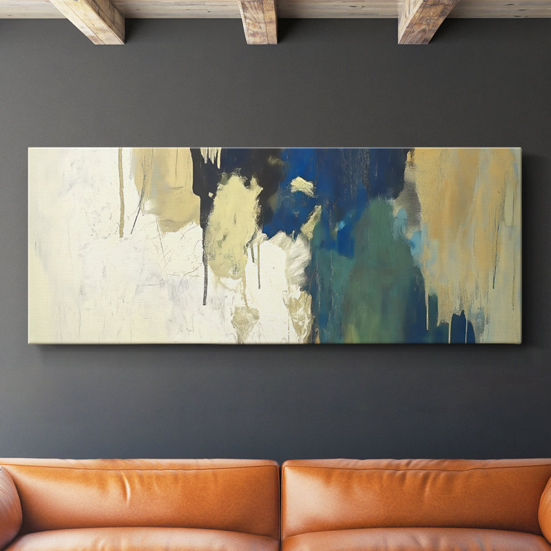 Abstract Seris 6 #XXXIX-Wide Gallery Wrapped Canvas, 12" H x 30" W