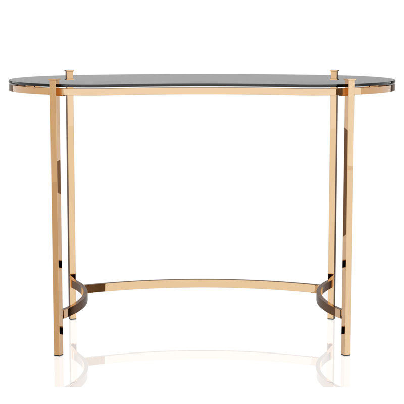 44'' Glass Top Console Table
