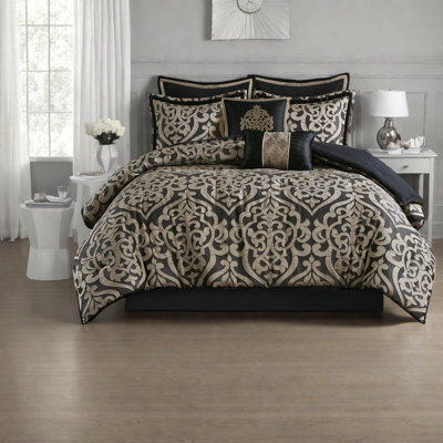 Ensembles de literie de qualité supérieure en jacquard de polyester grand damas pour maison moderne