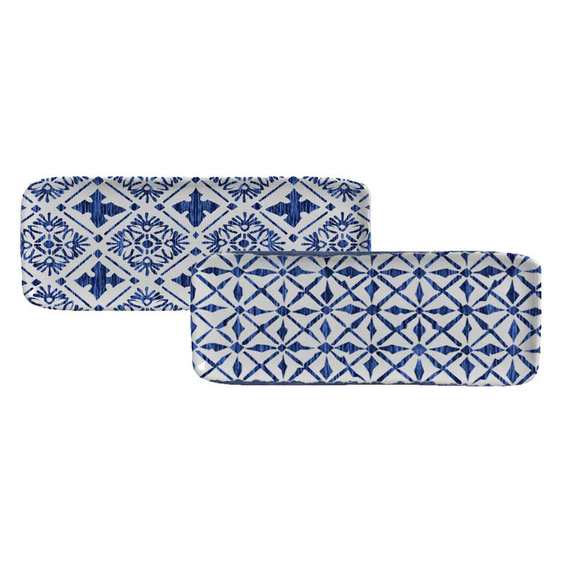 Plateau rectangulaire moyen 12,99 x 5,12 "Maya