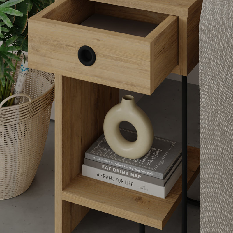 Aften 1 - Drawer Nightstand, Oak, Right