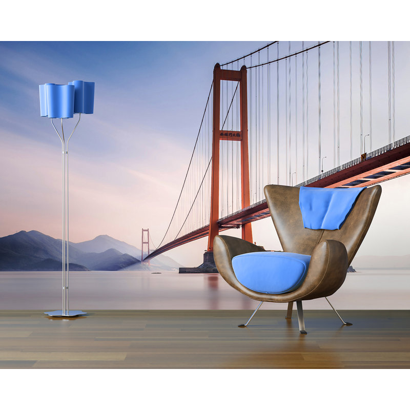 Wall Mural Dawn by the Golden Gate Bridge Wallpaper