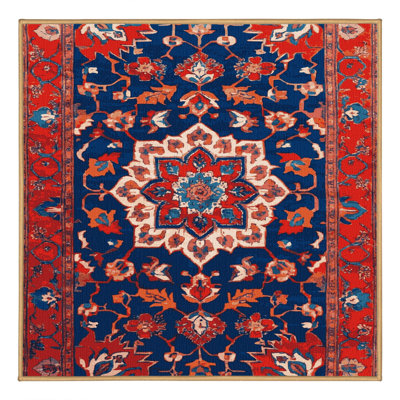 Machine Washable Tabriz Brown Area Rug