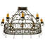 8 Light Pot Rack