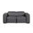 Top Grain Italian Leather Modular Power Dual Reclining Loveseat With Power Headrests-109785863