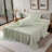 Shabby Chic Printed Pin Stripe Sheet Set-128908892-128908899