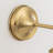 1-Light Armed Brass Glass Wall Sconce-1873755408