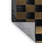 Machine Washable Checkered Black Area Rug